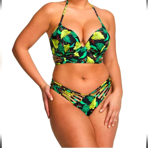 Victoria's Secret Archives Bombshell Pushup Longline Bikini Top Sz 36D NWT - Picture 2 of 10